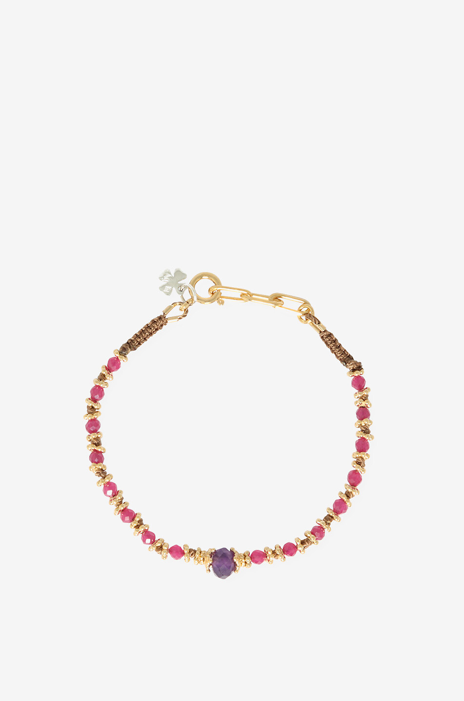 Armband aus Rubinen und Amethyst Adhiya