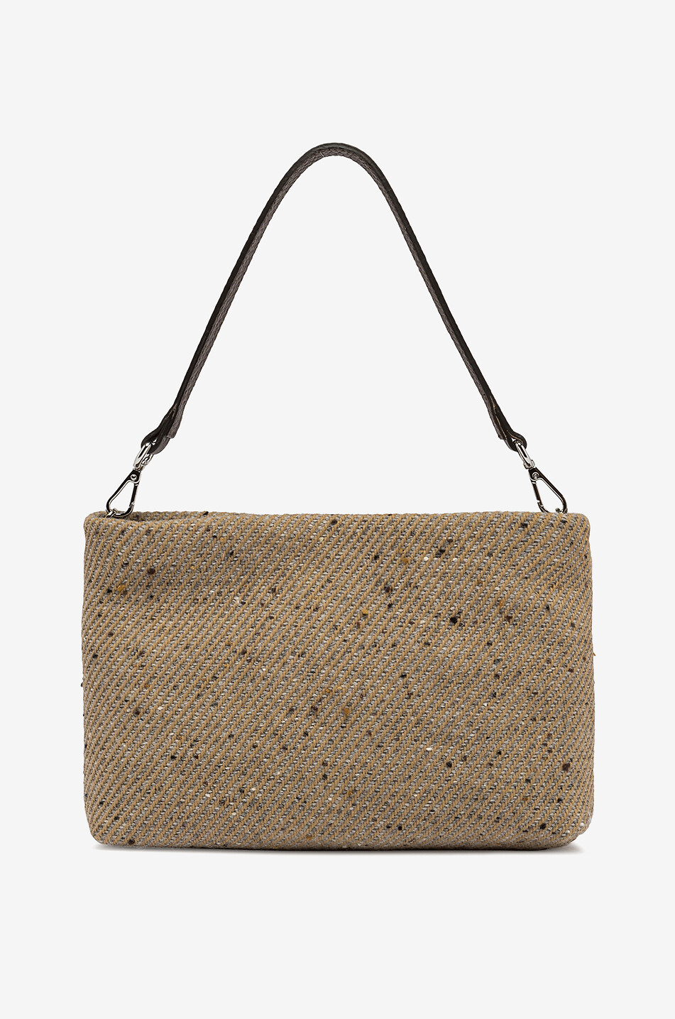 GIANNI CHIARINI Brenda tweed shoulder bag Women BEIGE 2