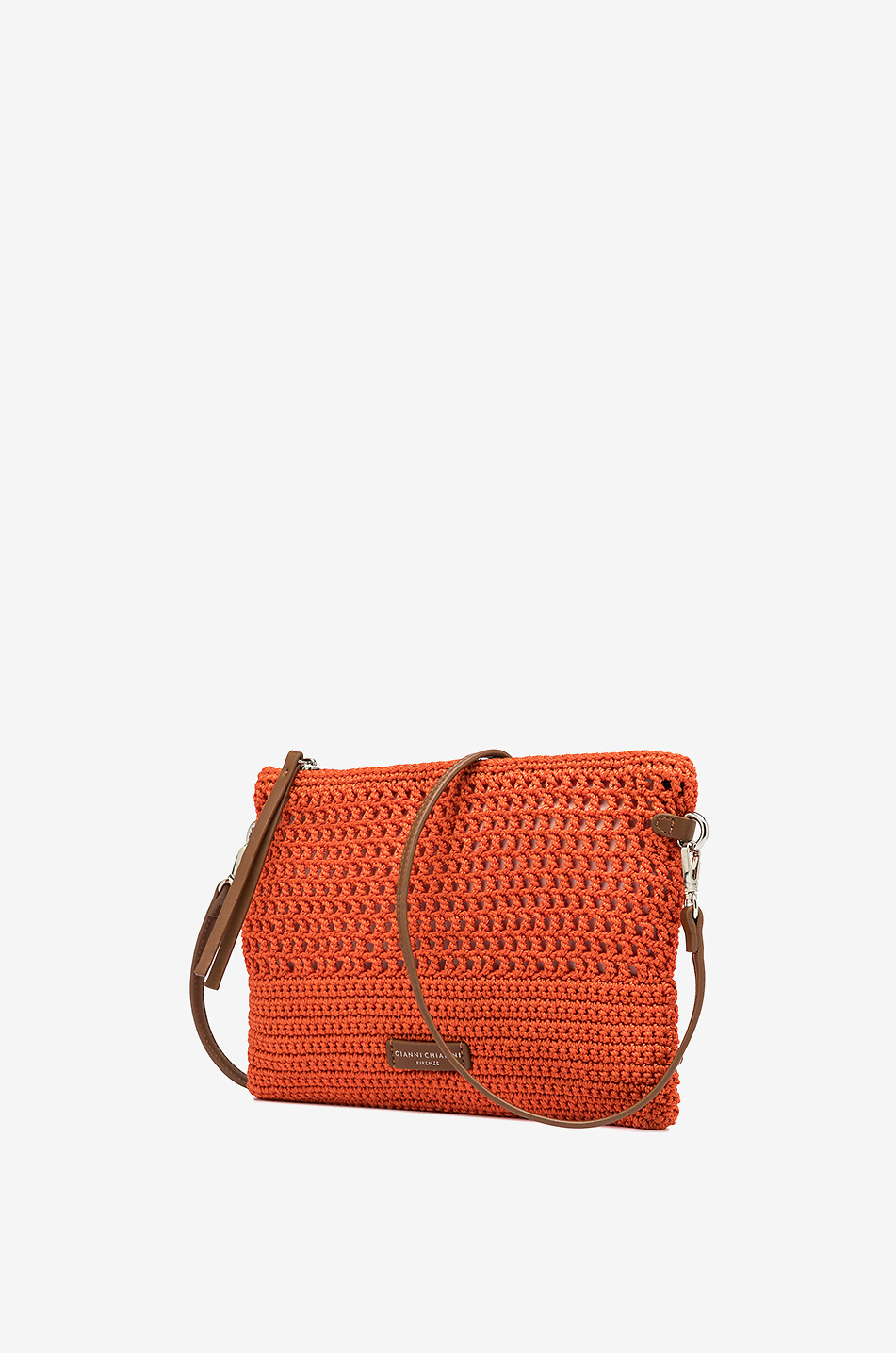 GIANNI CHIARINI Sac porté épaule crochetée Victoria Femme ORANGE FONCÉ 3