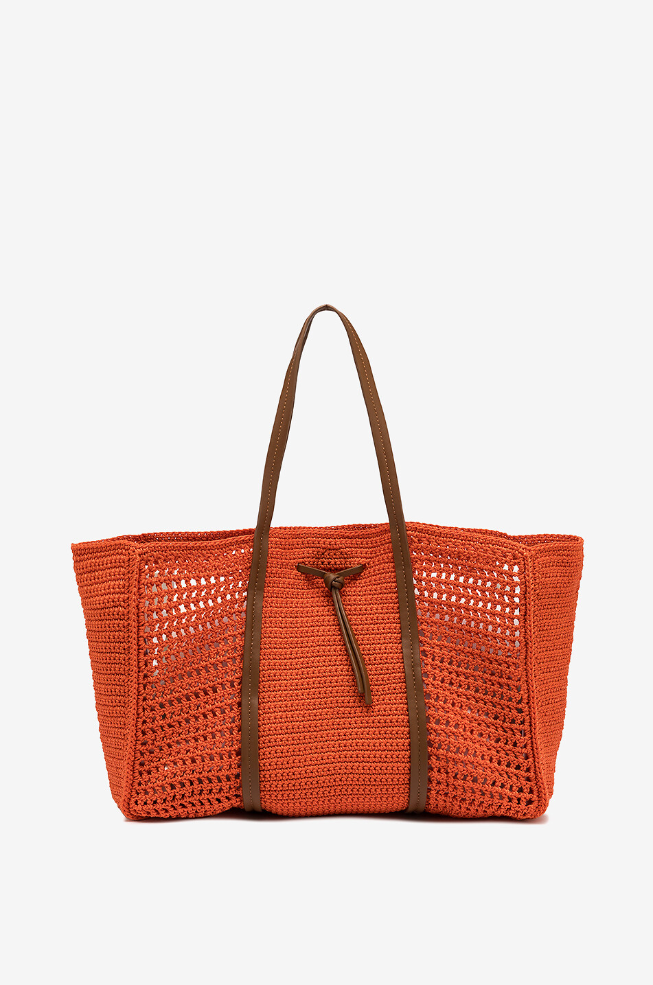 Victoria crochet tote bag - GIANNI CHIARINI - DARK ORANGE