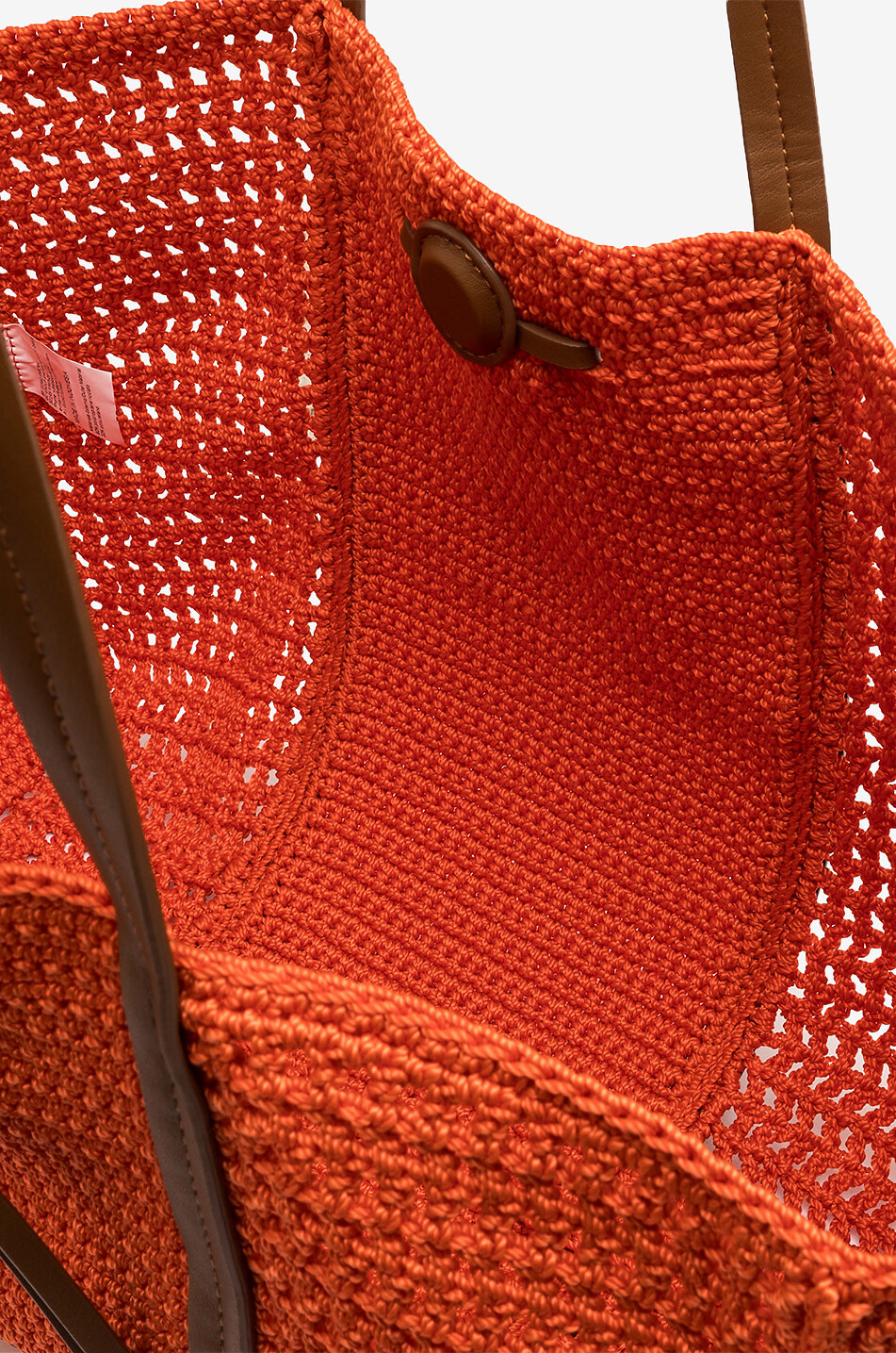 GIANNI CHIARINI Sac cabas crocheté Victoria Femme ORANGE FONCÉ 5