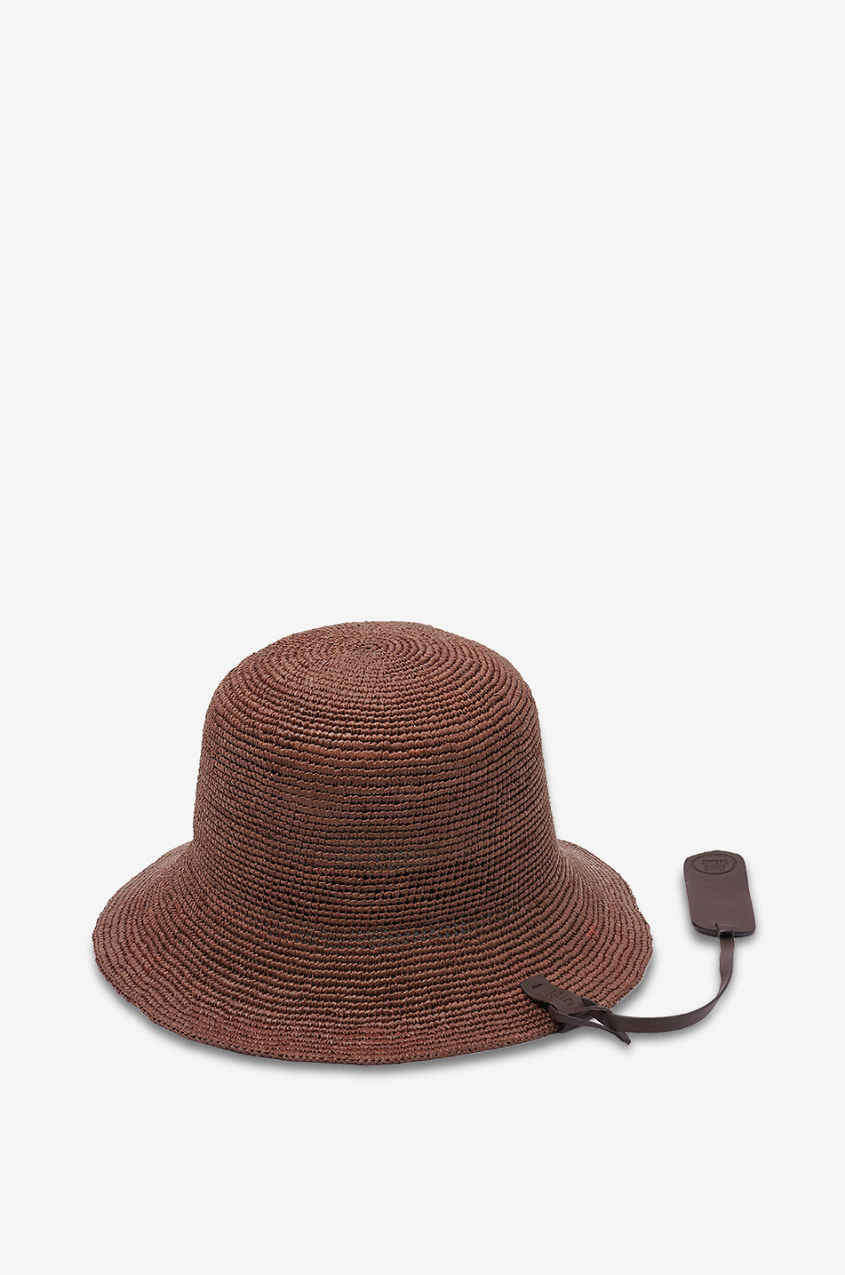CATARZI 1910 Torcello braided cloche hat Women DARK BROWN 1