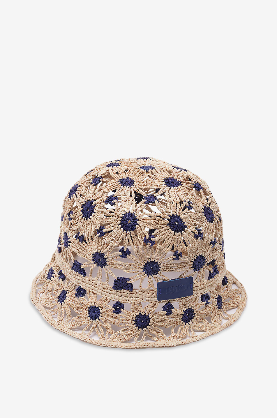 CATARZI 1910 Filicudi floral braided cloche hat Women Light beige 2