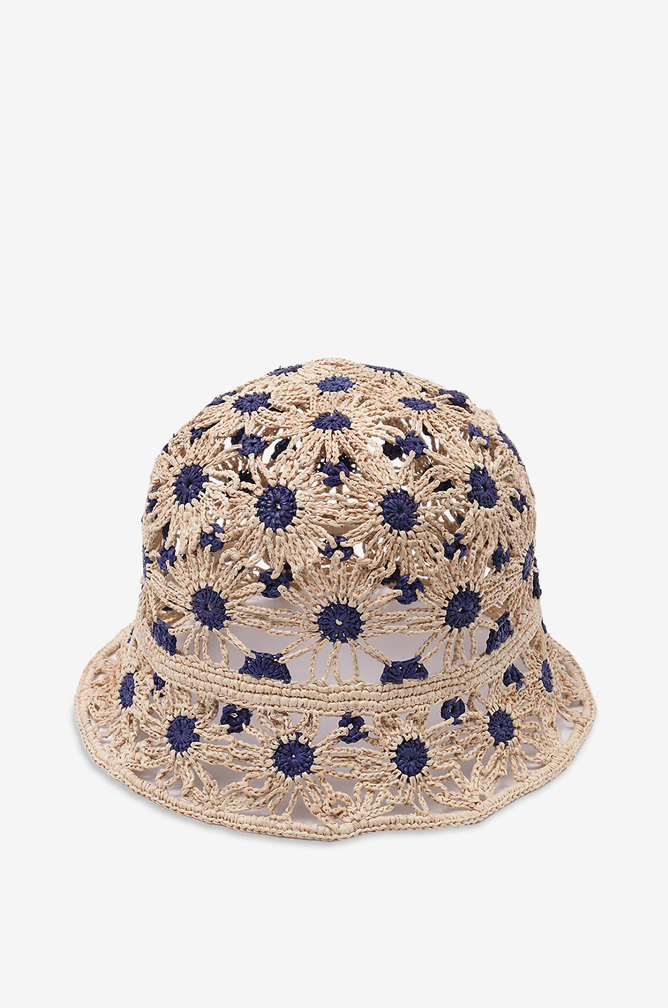 Filicudi floral braided cloche hat