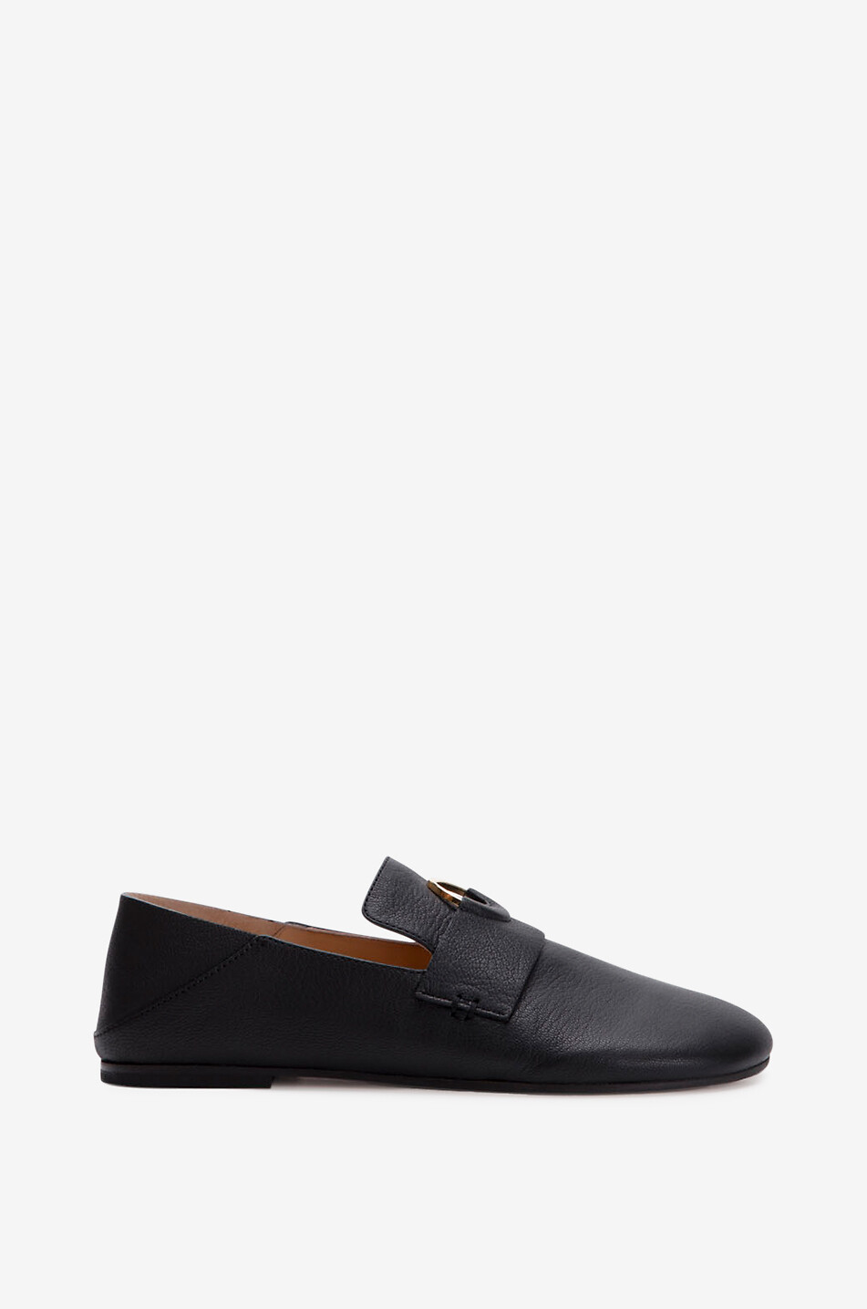 Kali grained leather loafers