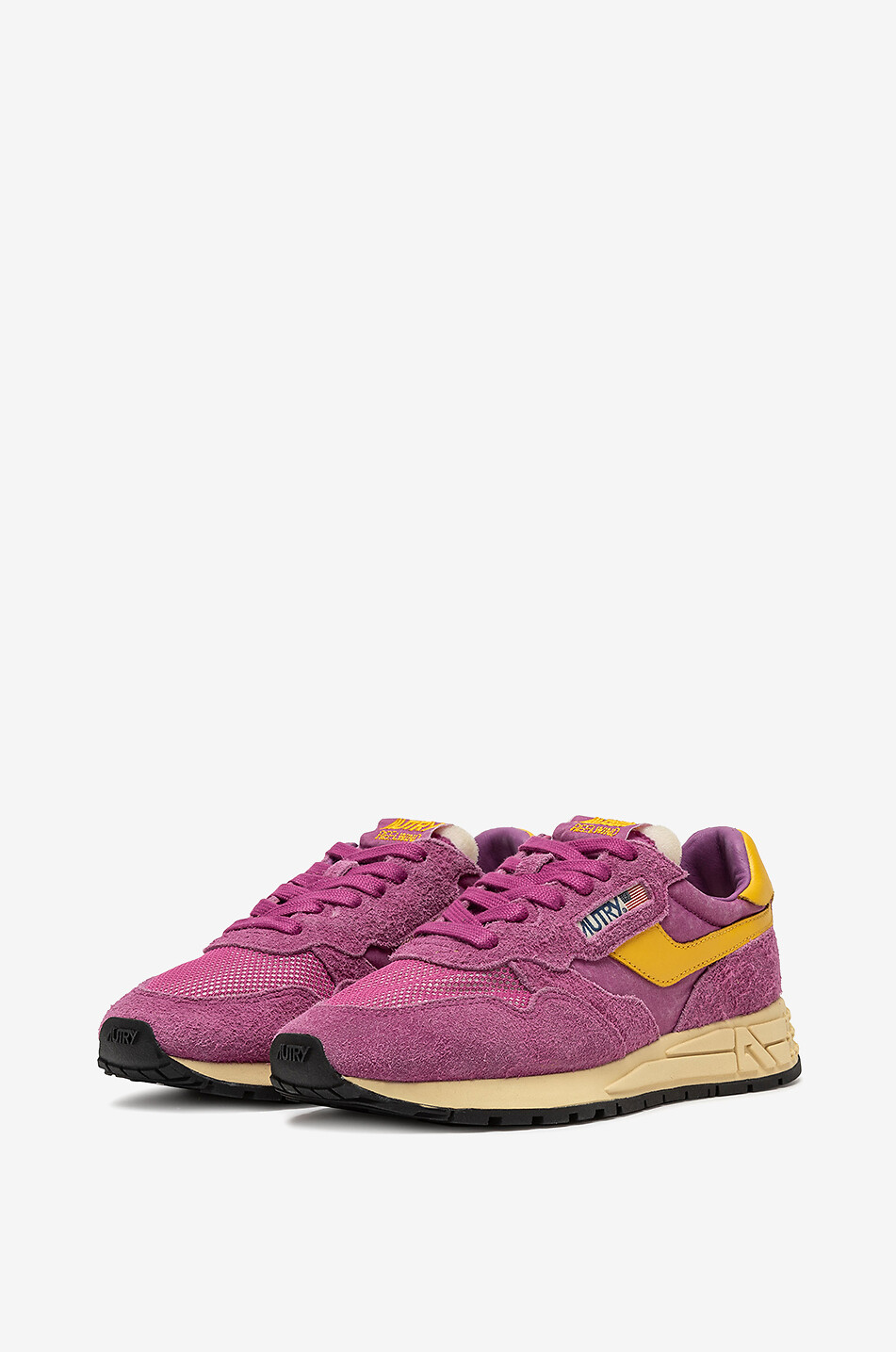 AUTRY Zweifarbige Schnürsneakers Reelwind Low Herren ROSA 2