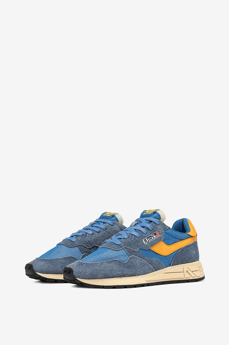 AUTRY Zweifarbige Sneakers aus Netzstoff und Wildleder Reelwind Low Herren BLAU 2