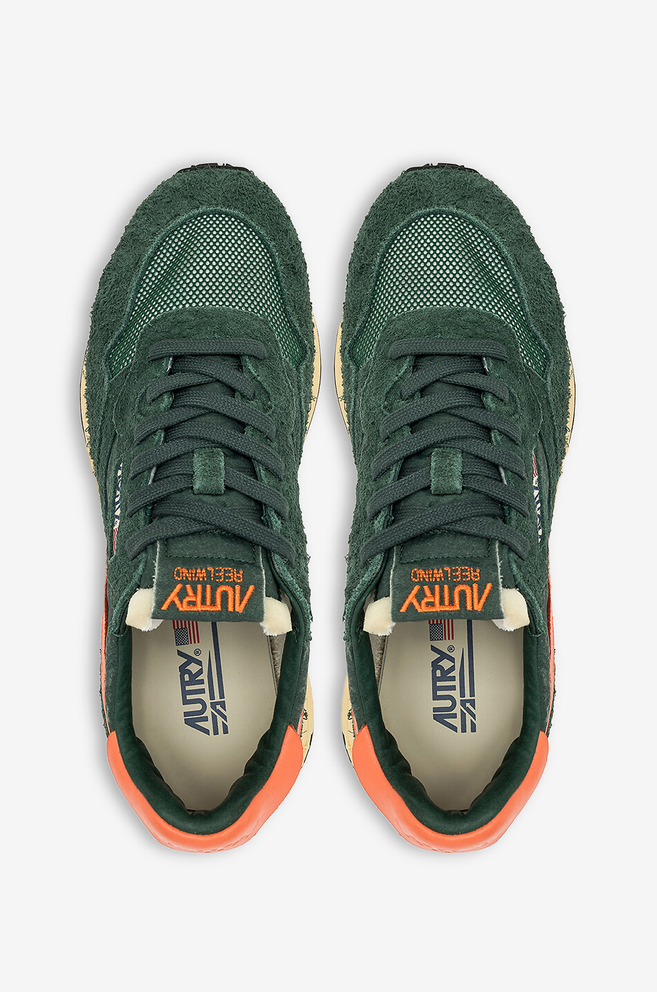Baskets bi-matière à lacets Reelwind Low