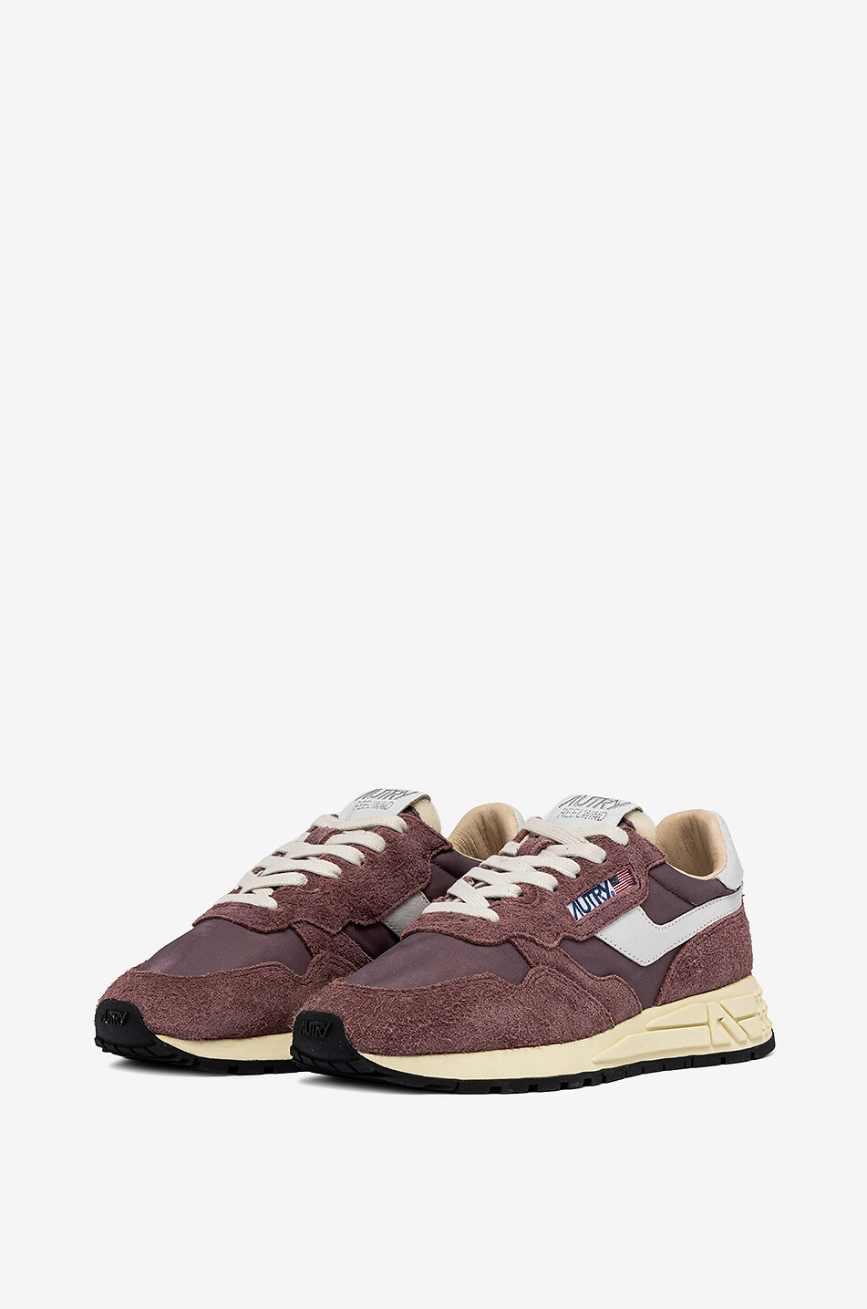 Baskets bi-matière vieillies Reelwind Low