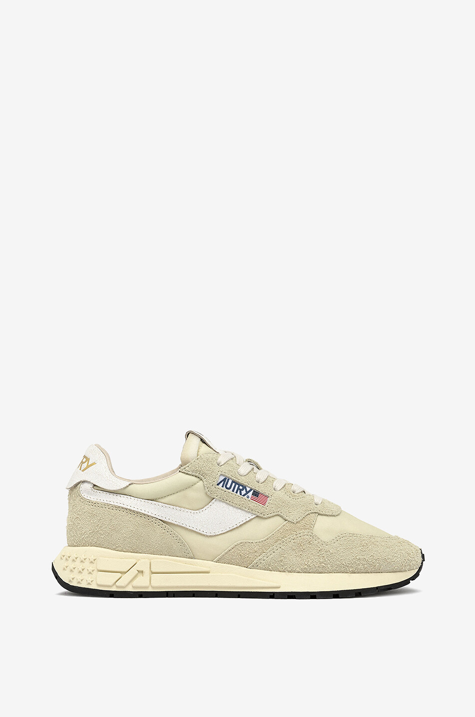 Reelwind Low bi-material vintage effect sneakers