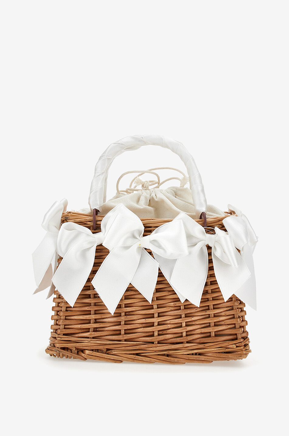 Panier orné de noeuds fille