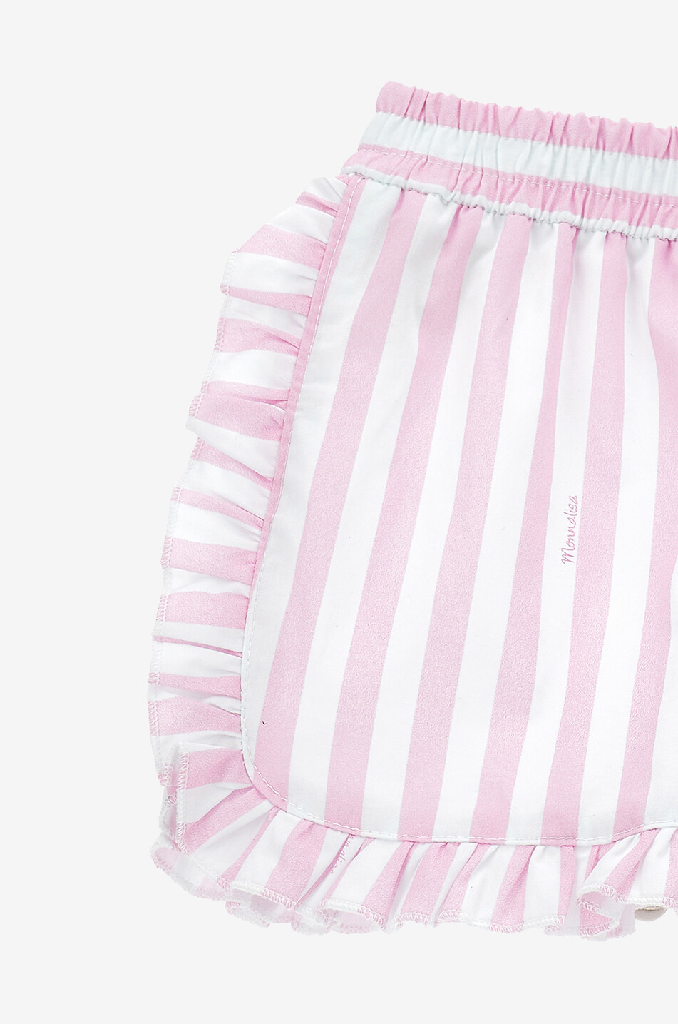 MONNALISA Short à rayures et volants fille Bébé ROSE 3