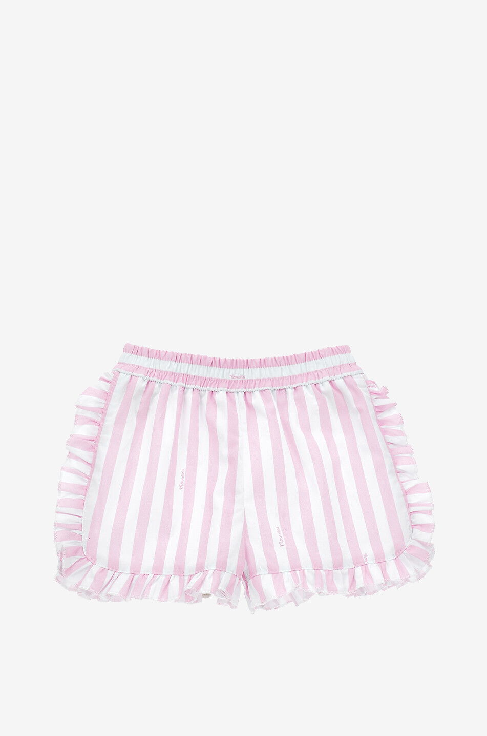 Short à rayures et volants fille