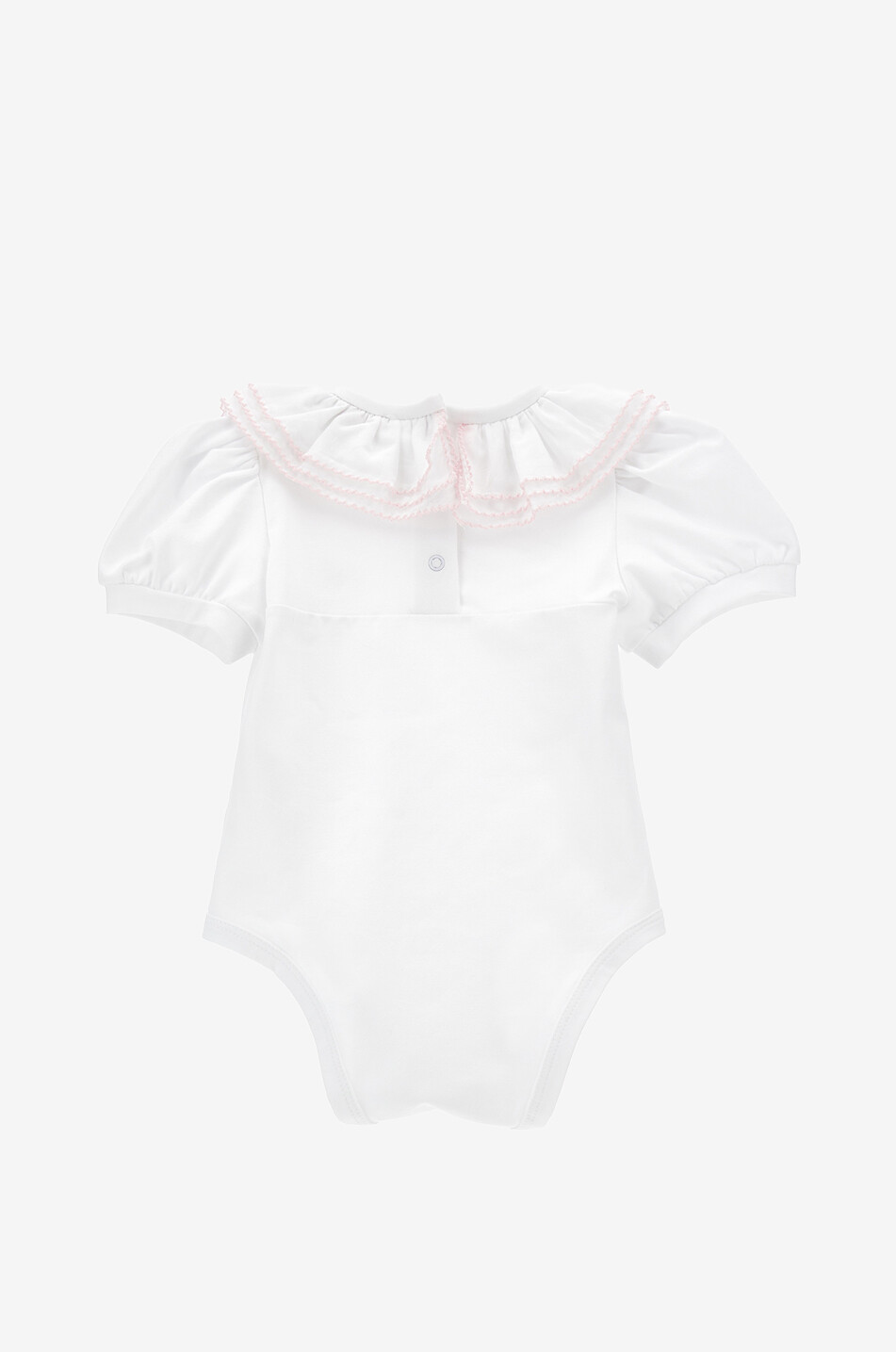 MONNALISA Kurzarm-Baby-Body mit Rüschenkragen Baby WEISS 2