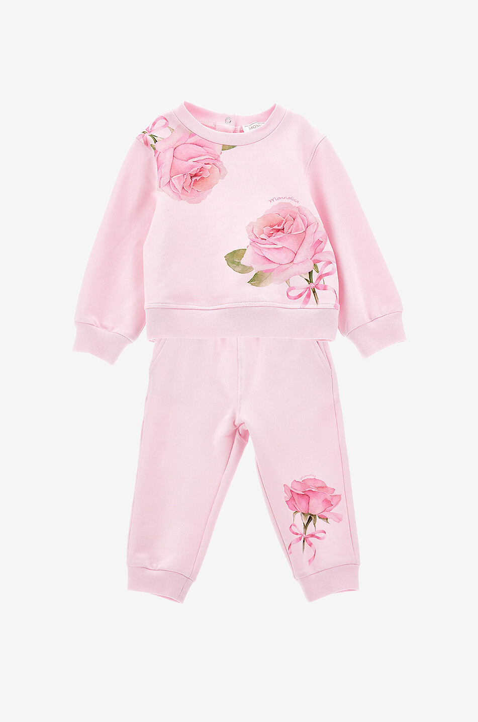 MONNALISA Baby-Jogginganzug mit Rosenprint Baby ROSA 2