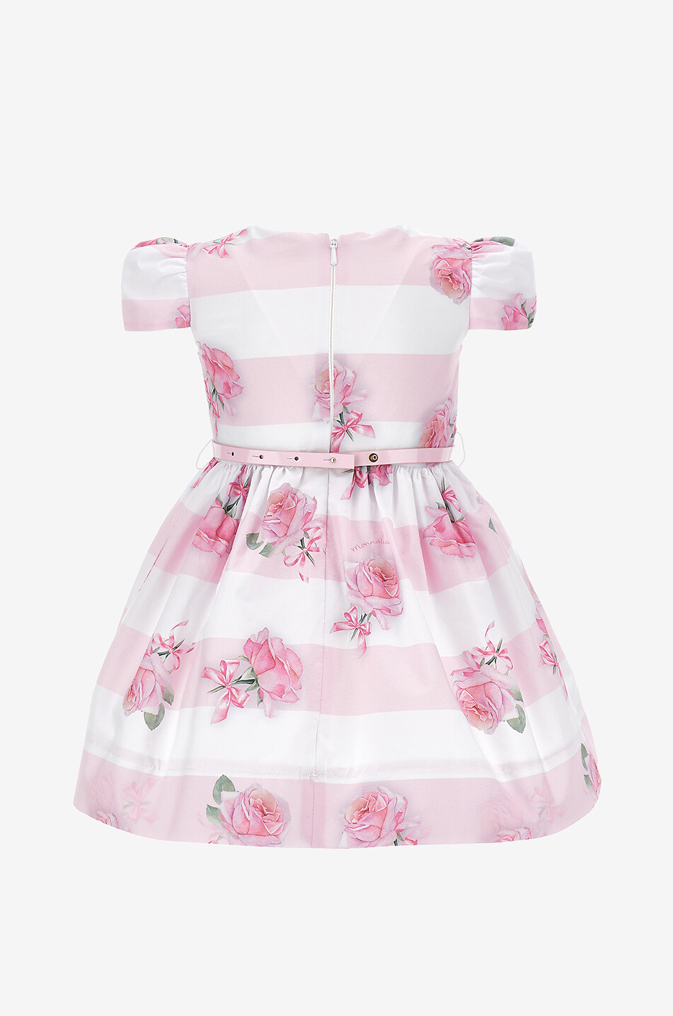 Babykleid mit Streifen und Rosen