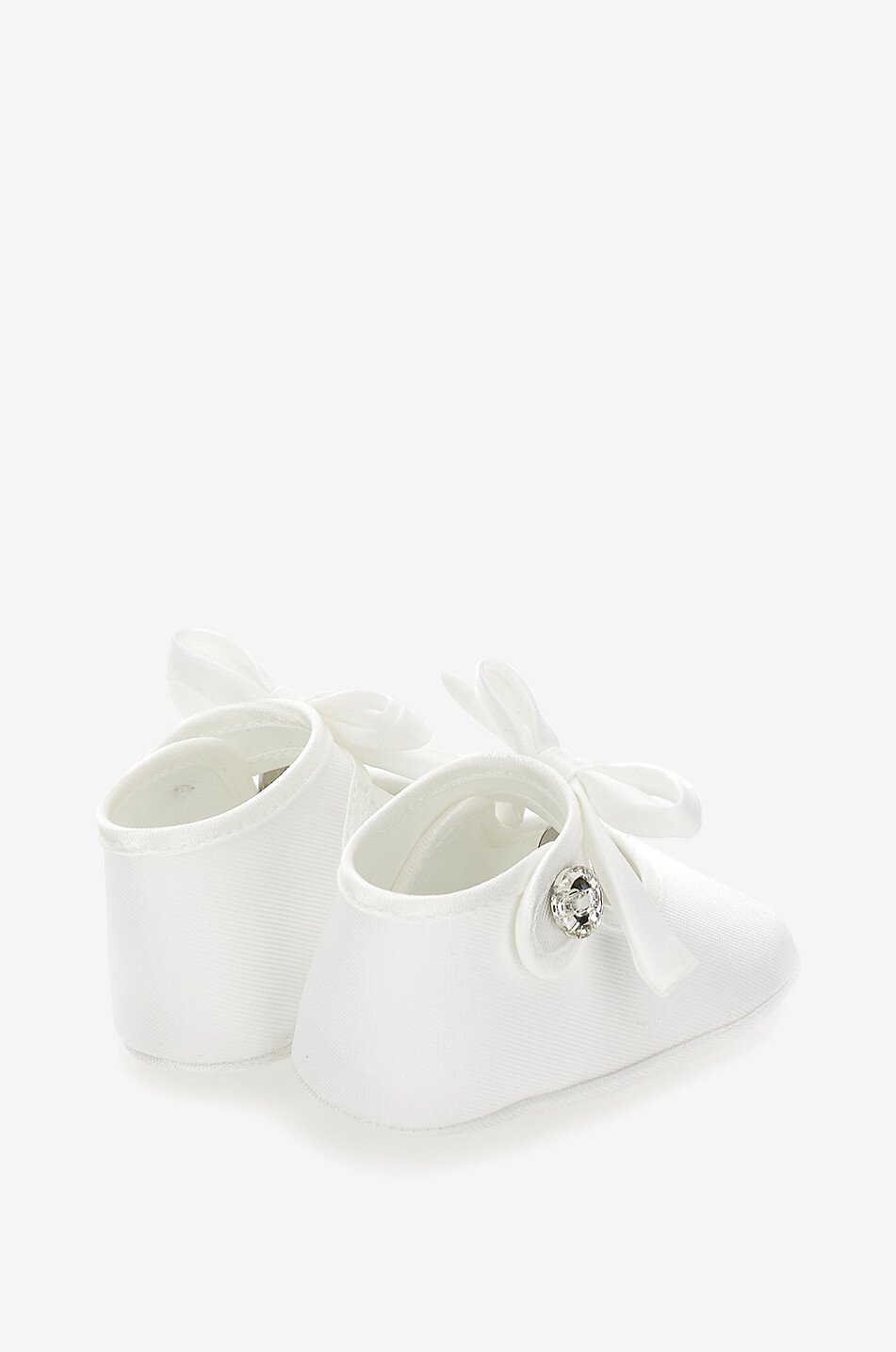 Baby Mary Janes in canvas with crystal