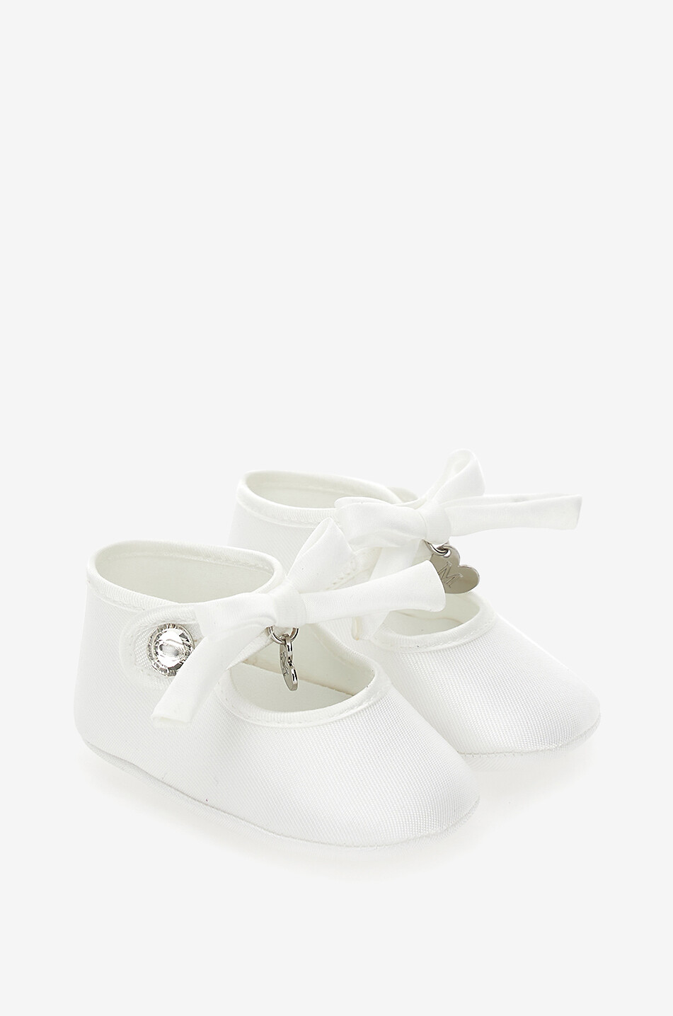 Baby Mary Janes in canvas with crystal
