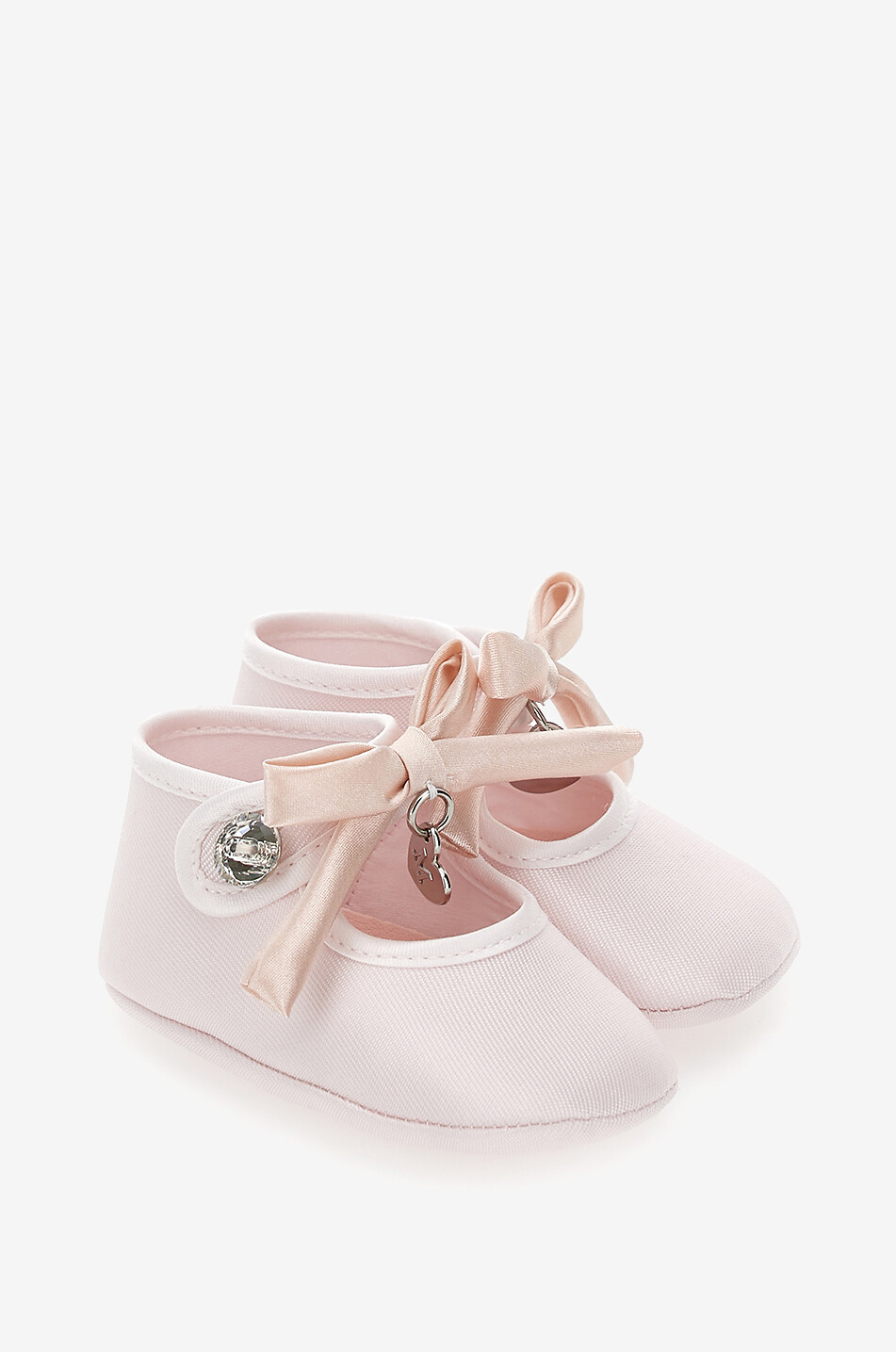 Baby Mary Janes in canvas with crystal