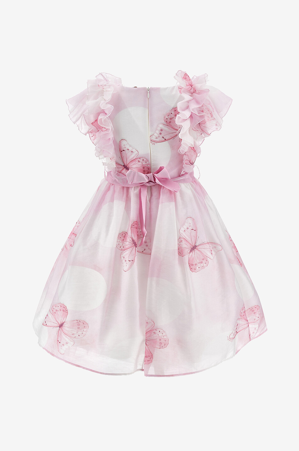 MONNALISA Mädchen-Tüllkleid mit Schmetterlingsprint Mädchen HELLROSA 2
