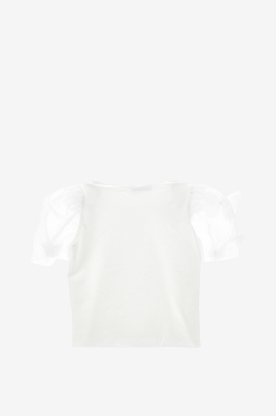 T-shirt bi-matière à papillons fille