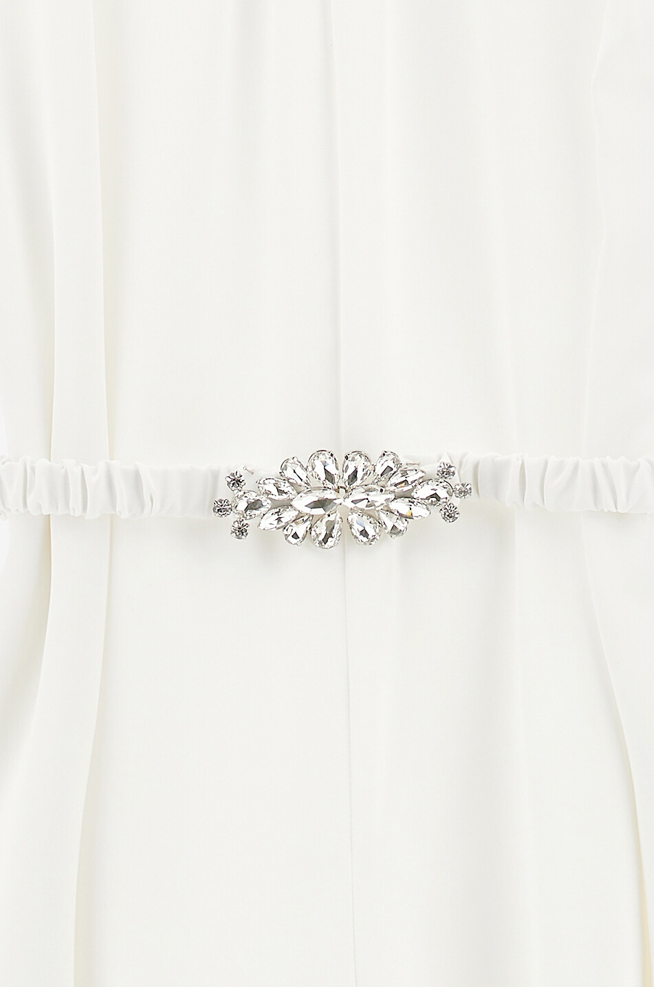 MONNALISA Combinaison fluide avec ceinture fille Fille BLANC 7