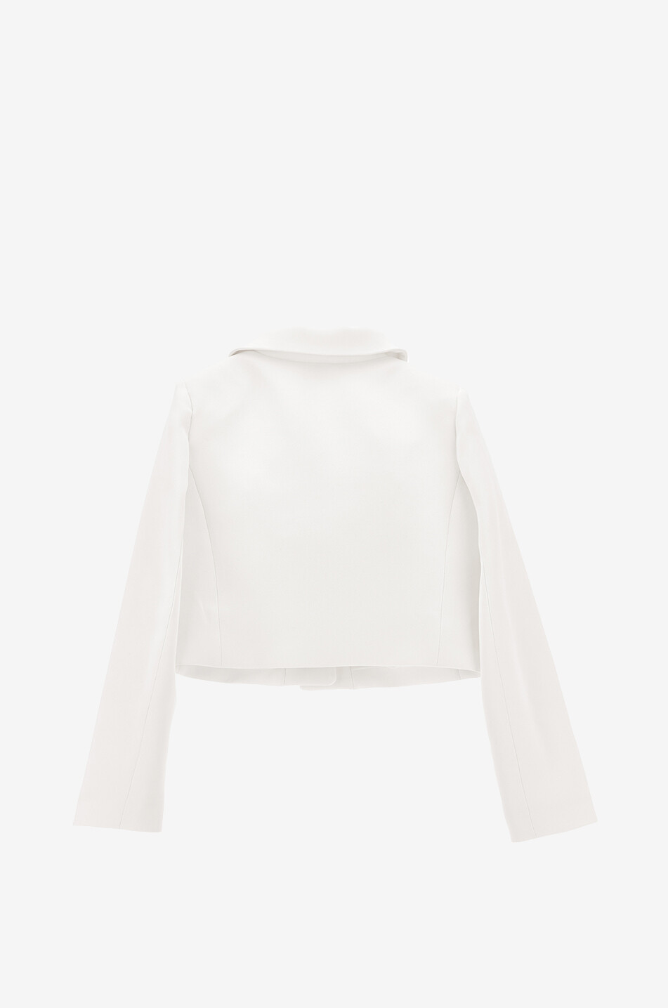 MONNALISA Girls' denim jacket with crystal buttons Girl WHITE 2