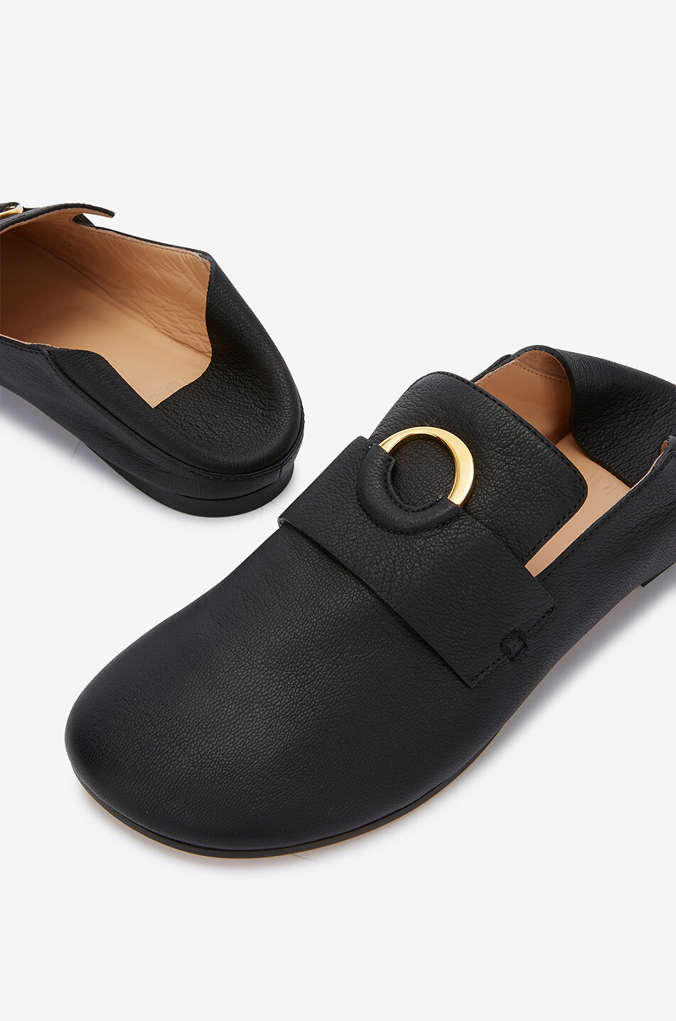 Kali grained leather loafers