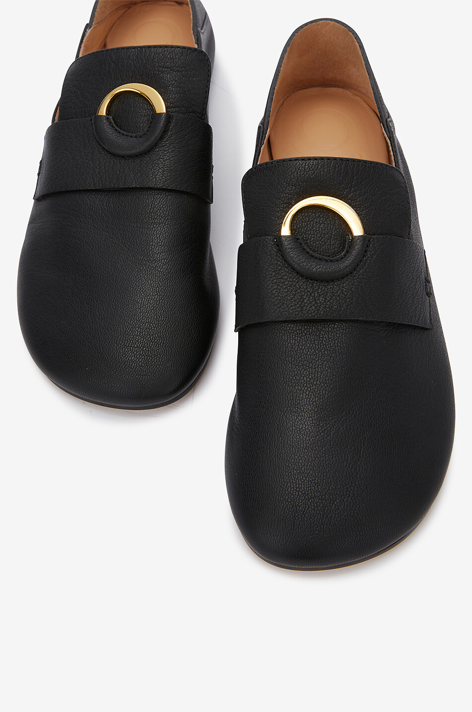 Kali grained leather loafers