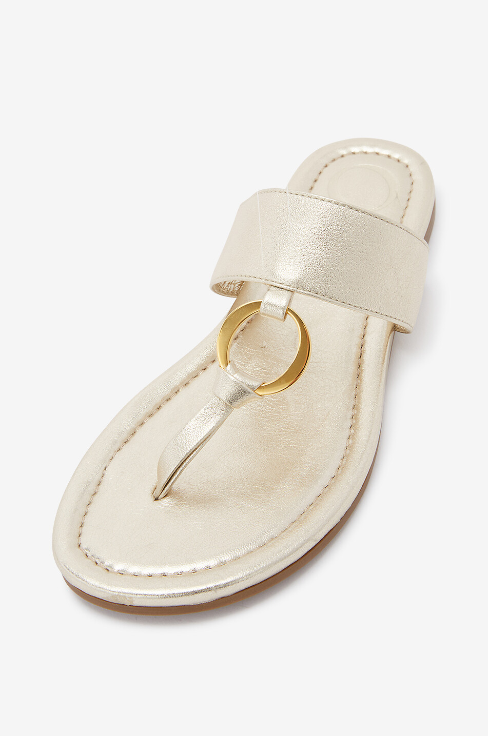 ODISSI Zehensandalen aus glänzendem Leder Olivia Damen GOLDEN 7