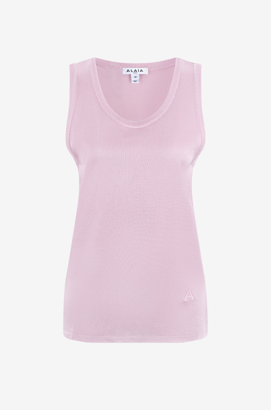 Metallic knit tank top