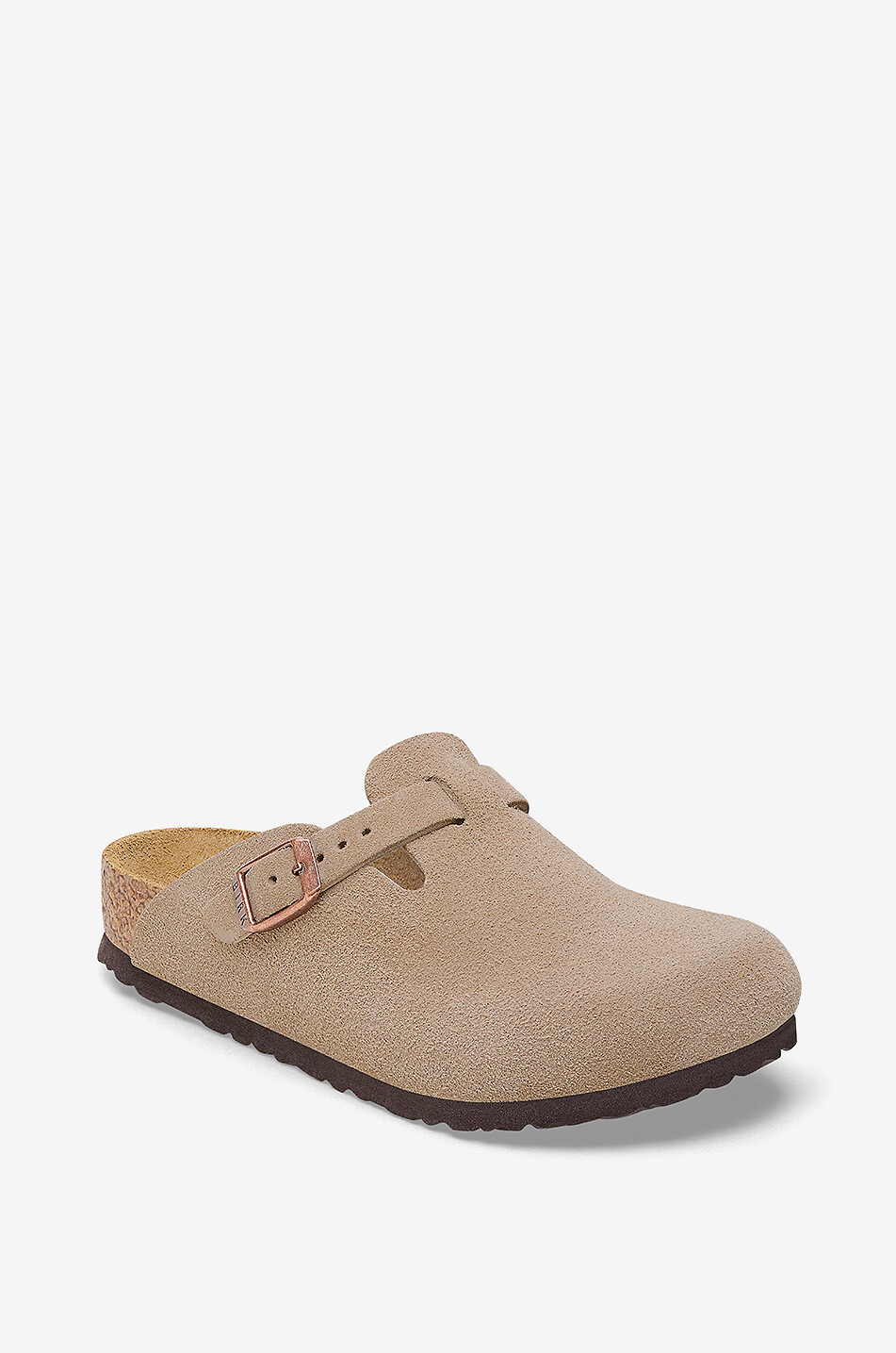 BIRKENSTOCK Clogs aus Wildleder für Kinder Boston Kids  BRAUN 1