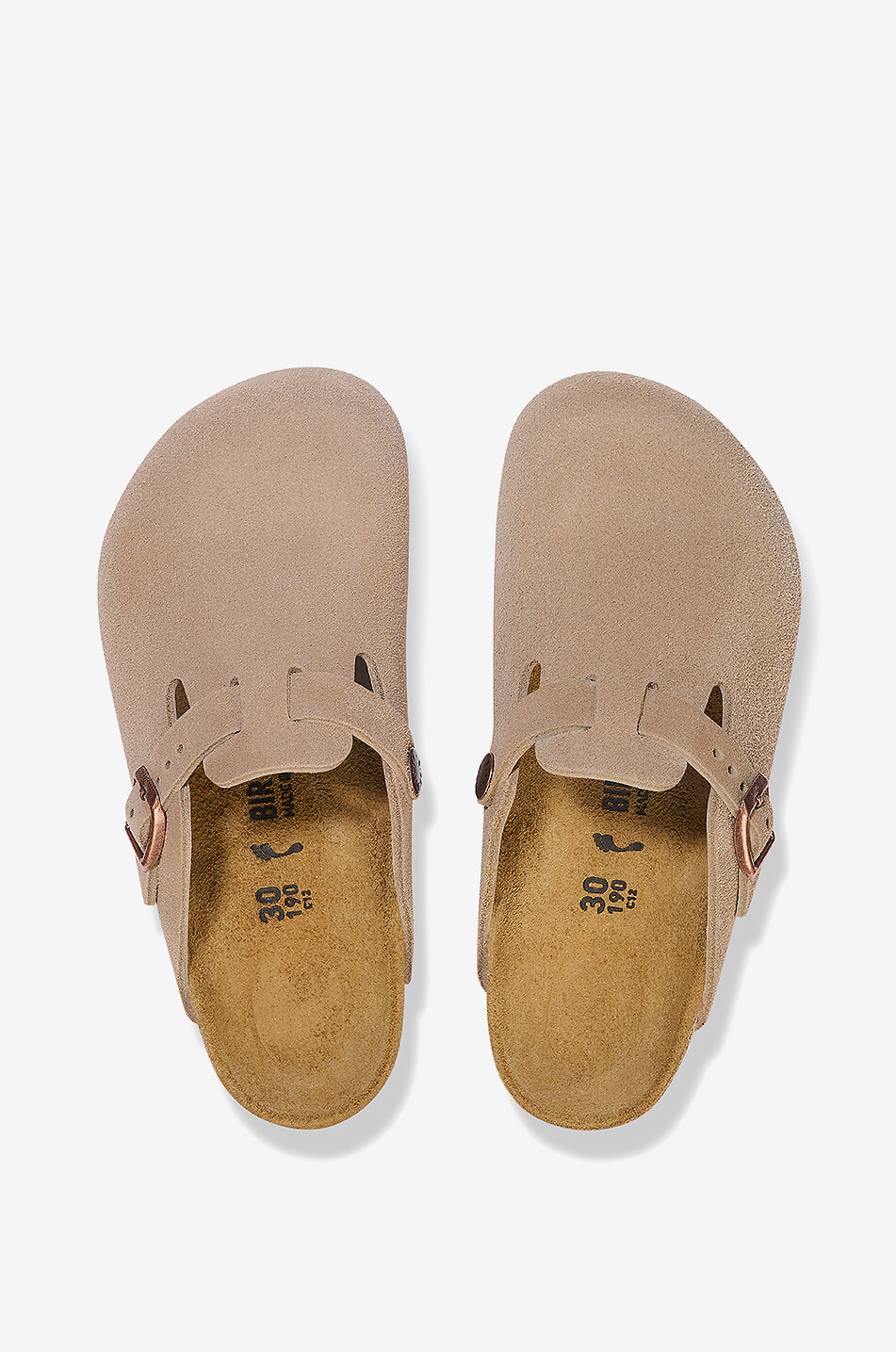 BIRKENSTOCK Clogs aus Wildleder für Kinder Boston Kids  BRAUN 5