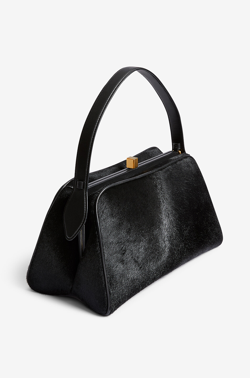 KHAITE Cate haircalf leather handbag Women BLACK 2