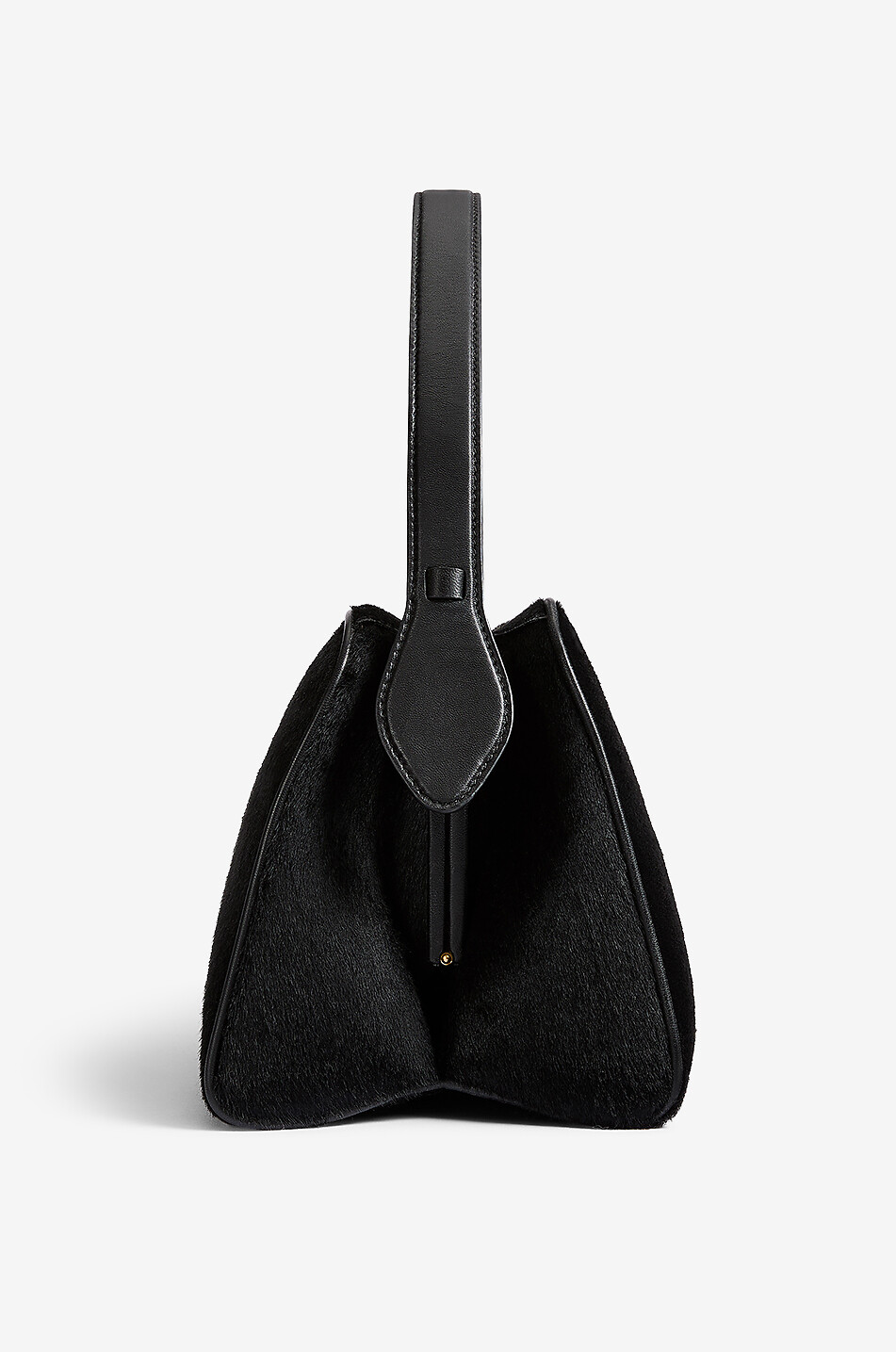KHAITE Cate haircalf leather handbag Women BLACK 3