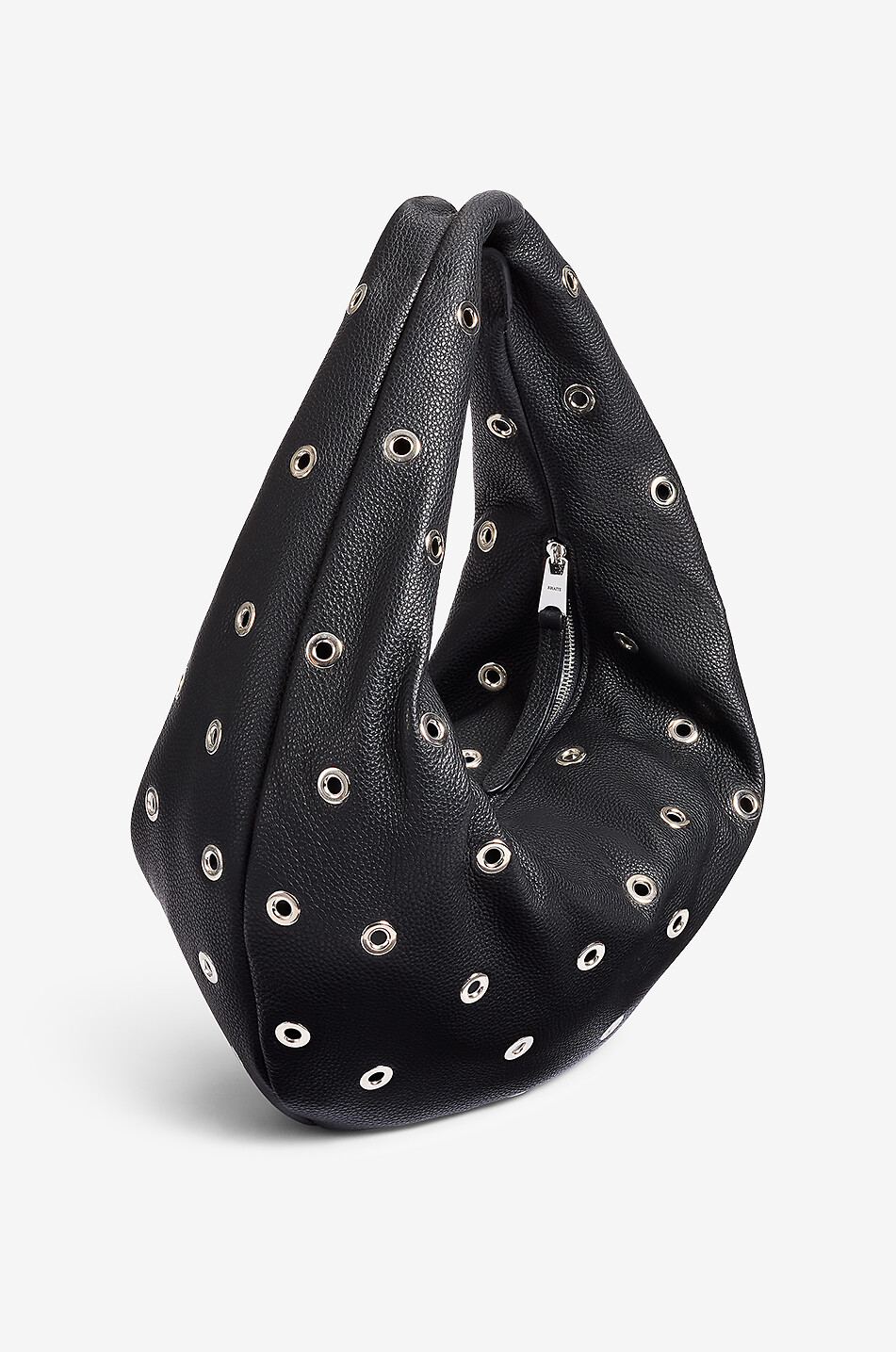 KHAITE Sac porté épaule en cuir à oeillets Medium Olivia Hobo Femme NOIR 2