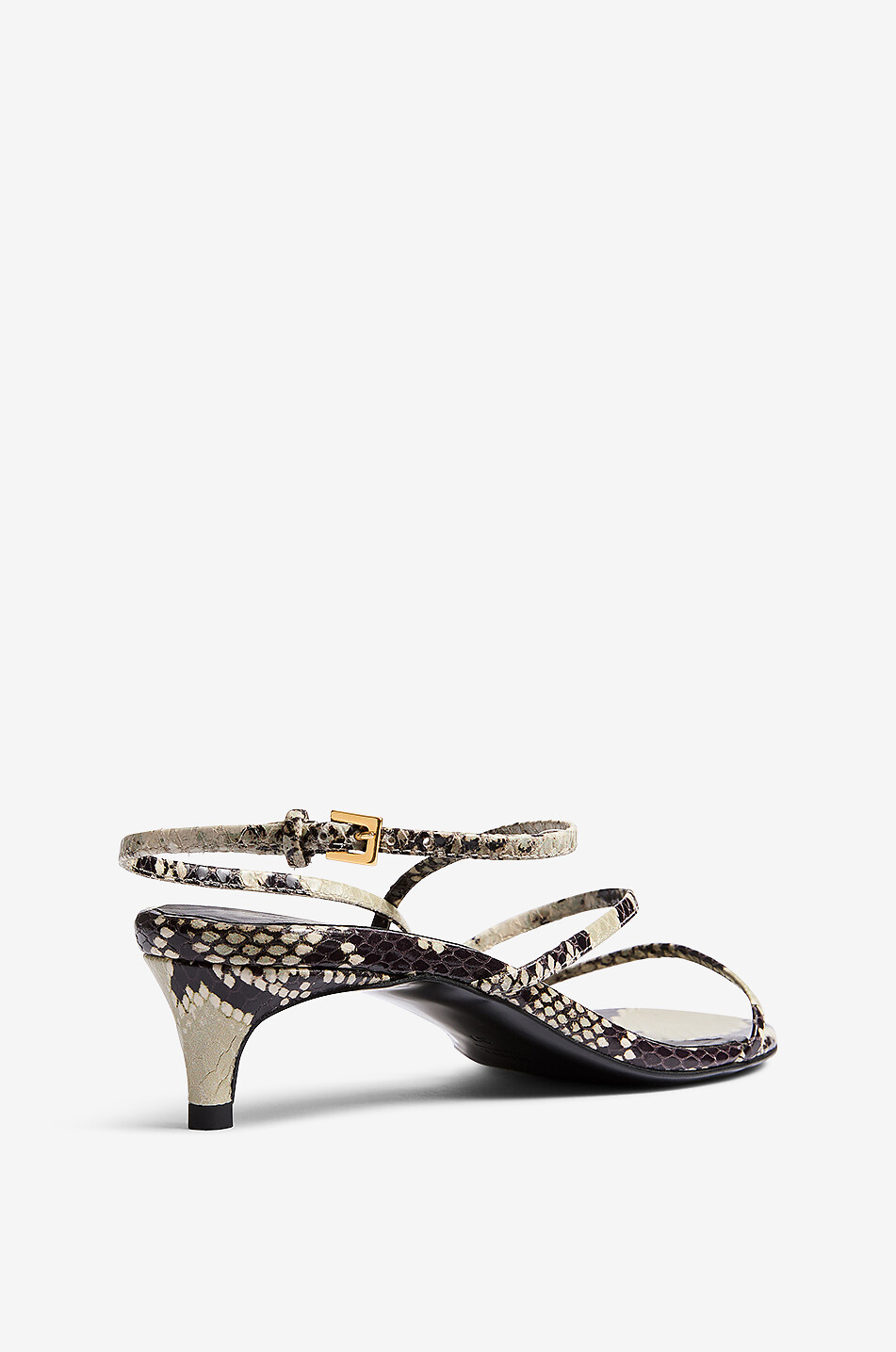KHAITE Sandales en cuir effet python Loop 35 Femme MULTICOLORE 3