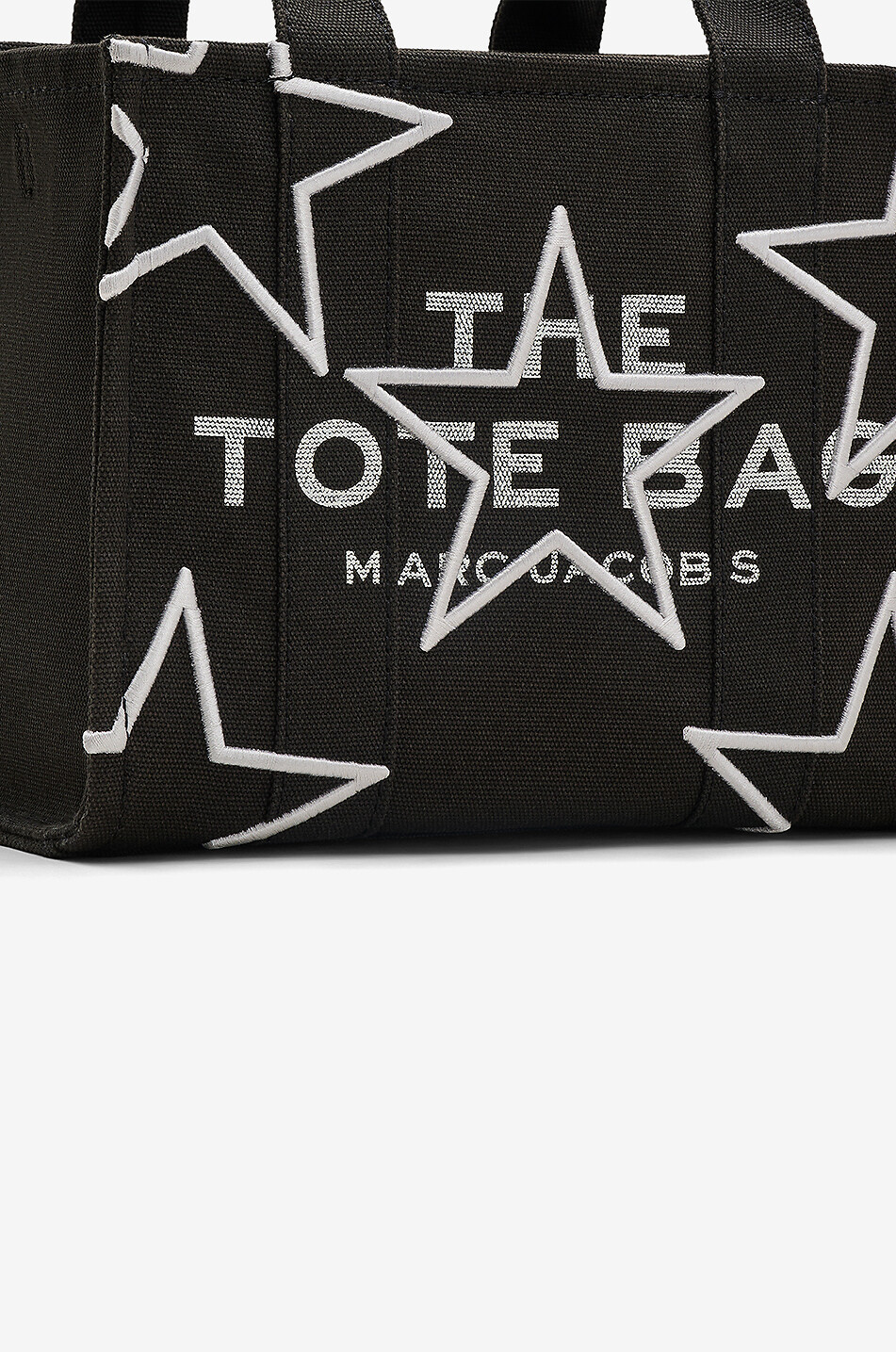 MARC JACOBS Mini-Shopper aus Baumwolle The Star Canvas Small Tote Bag Damen SCHWARZ 8