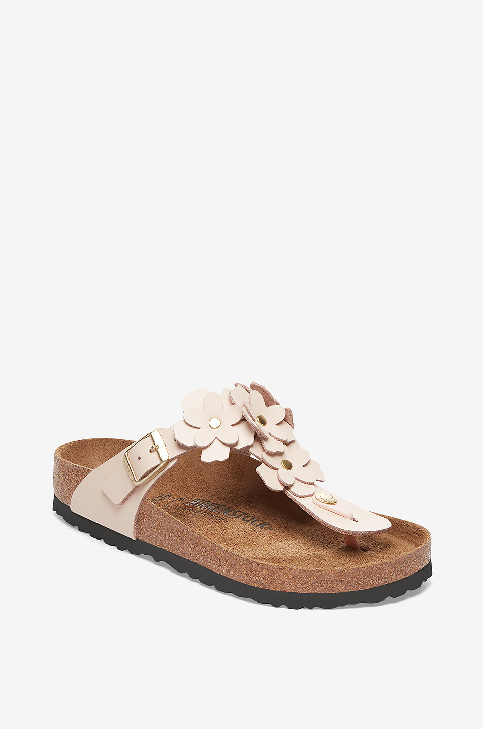BIRKENSTOCK Gizeh Flower leather flip-flops Women LIGHT PINK 1