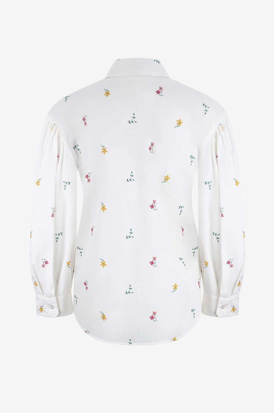 WEEKEND MAX MARA Villar flower embroidered poplin shirt Women WHITE 2