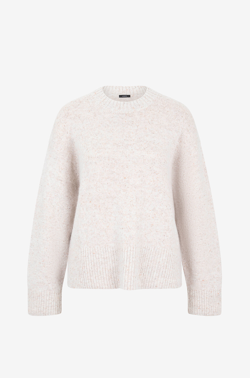 Pullover mit Rundhalsausschnitt aus Merinowolle Alpakawolle und Seide