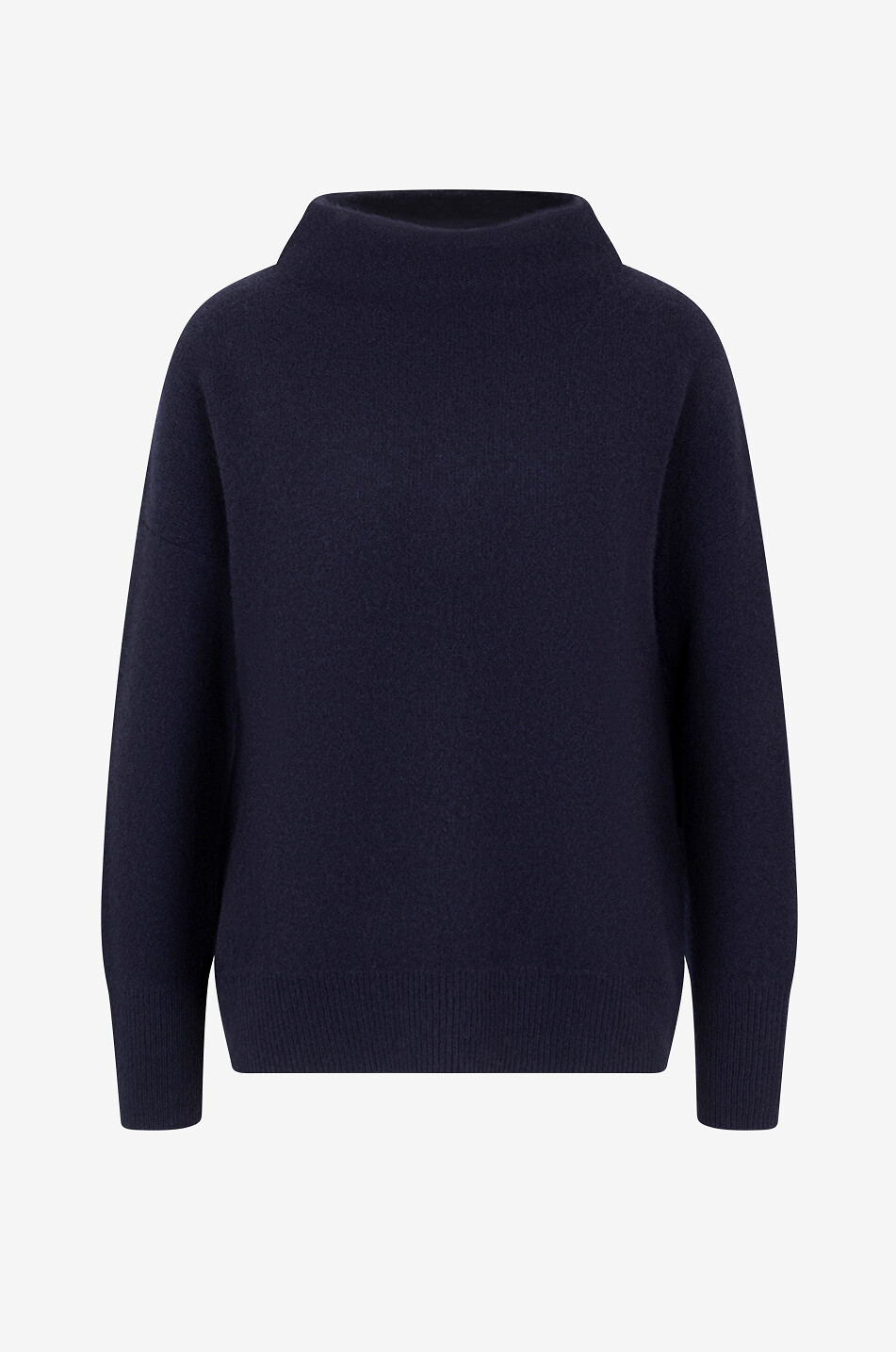 Pull à col cheminée en cachemire VINCE BLEU FONCE Bongénie