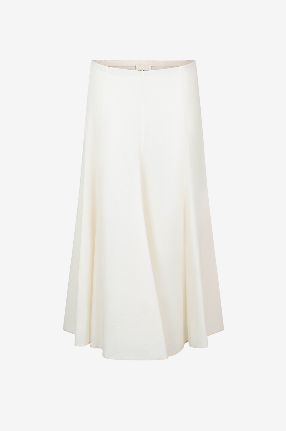 KHAITE Lenno silk and cotton midi skirt Women WHITE 1