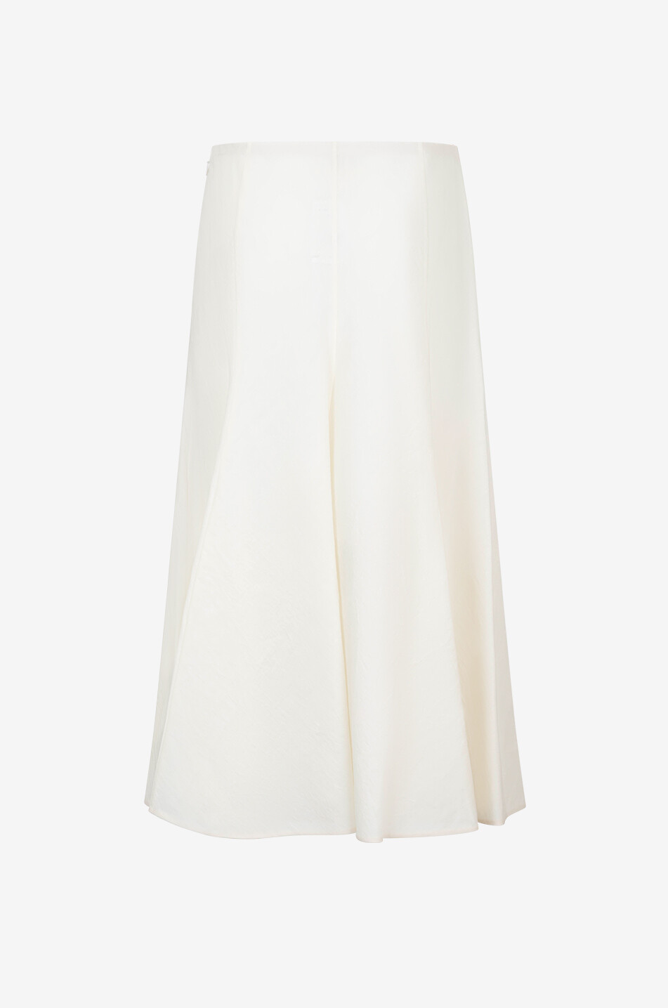KHAITE Lenno silk and cotton midi skirt Women WHITE 2