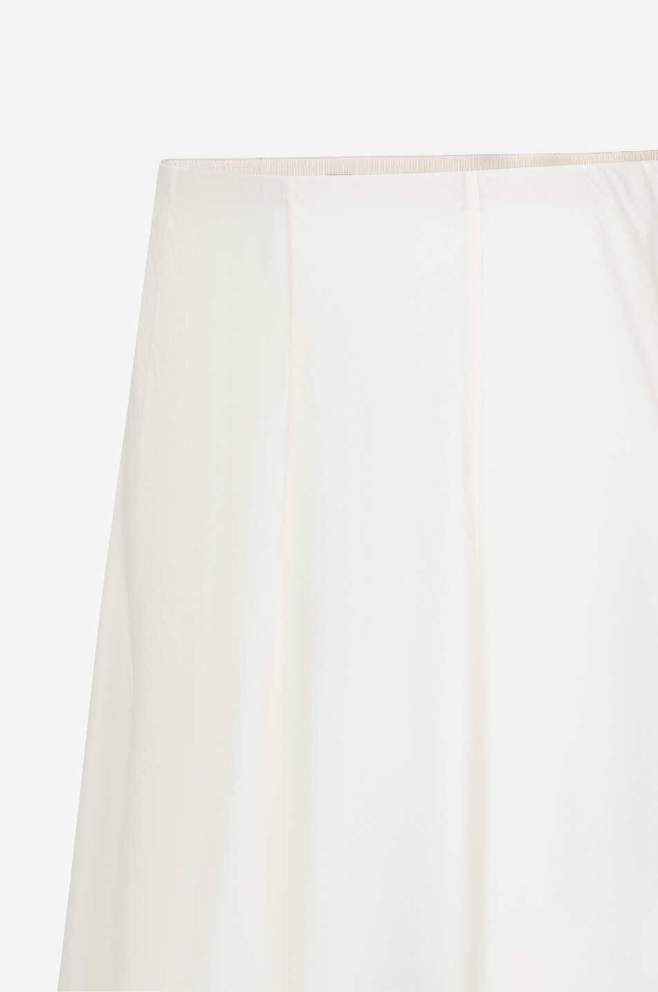 KHAITE Lenno silk and cotton midi skirt Women WHITE 8