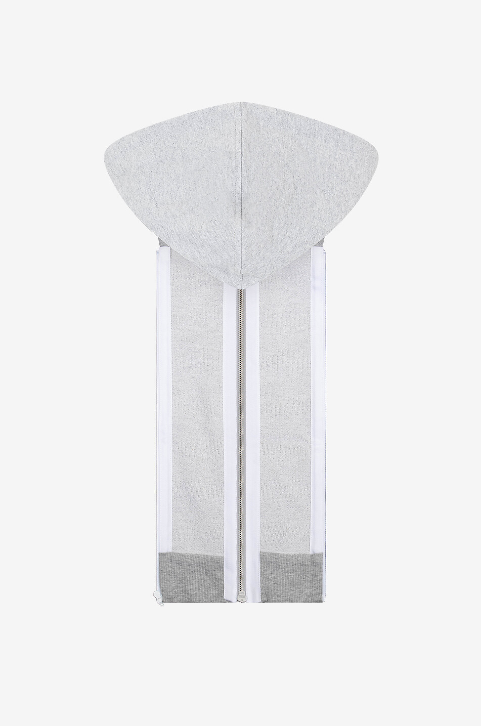 VERONICA BEARD Plastron effet sweat-shirt en coton Dickey Femme GRIS 2