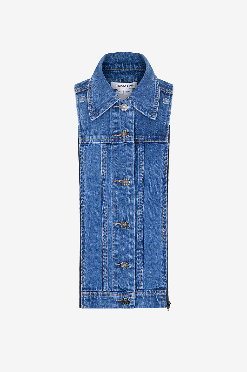 Plastron effet veste en jean en coton Slate Dickey