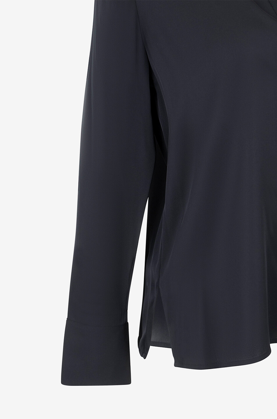 Blouse à manches longues en soie