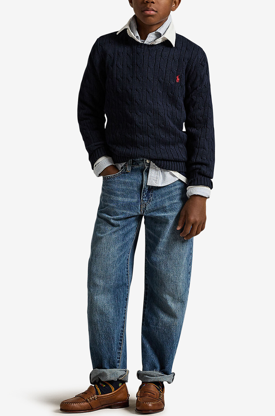 POLO RALPH LAUREN Lynwood Pierson relaxed straight fit teenager boys' jeans Boy BLUE 4