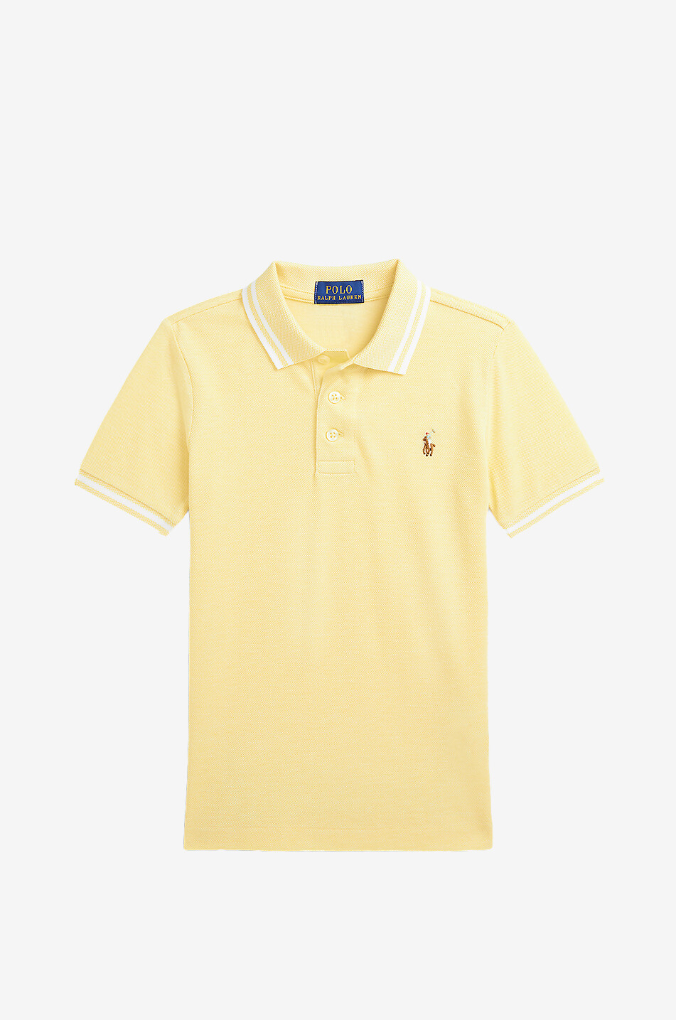 POLO RALPH LAUREN Kurzarm-Jungen-Polohemd mit Streifen Pony Junge GELB 1